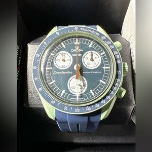 Omega x Swatch x Speedmaster Mission on Earth watch